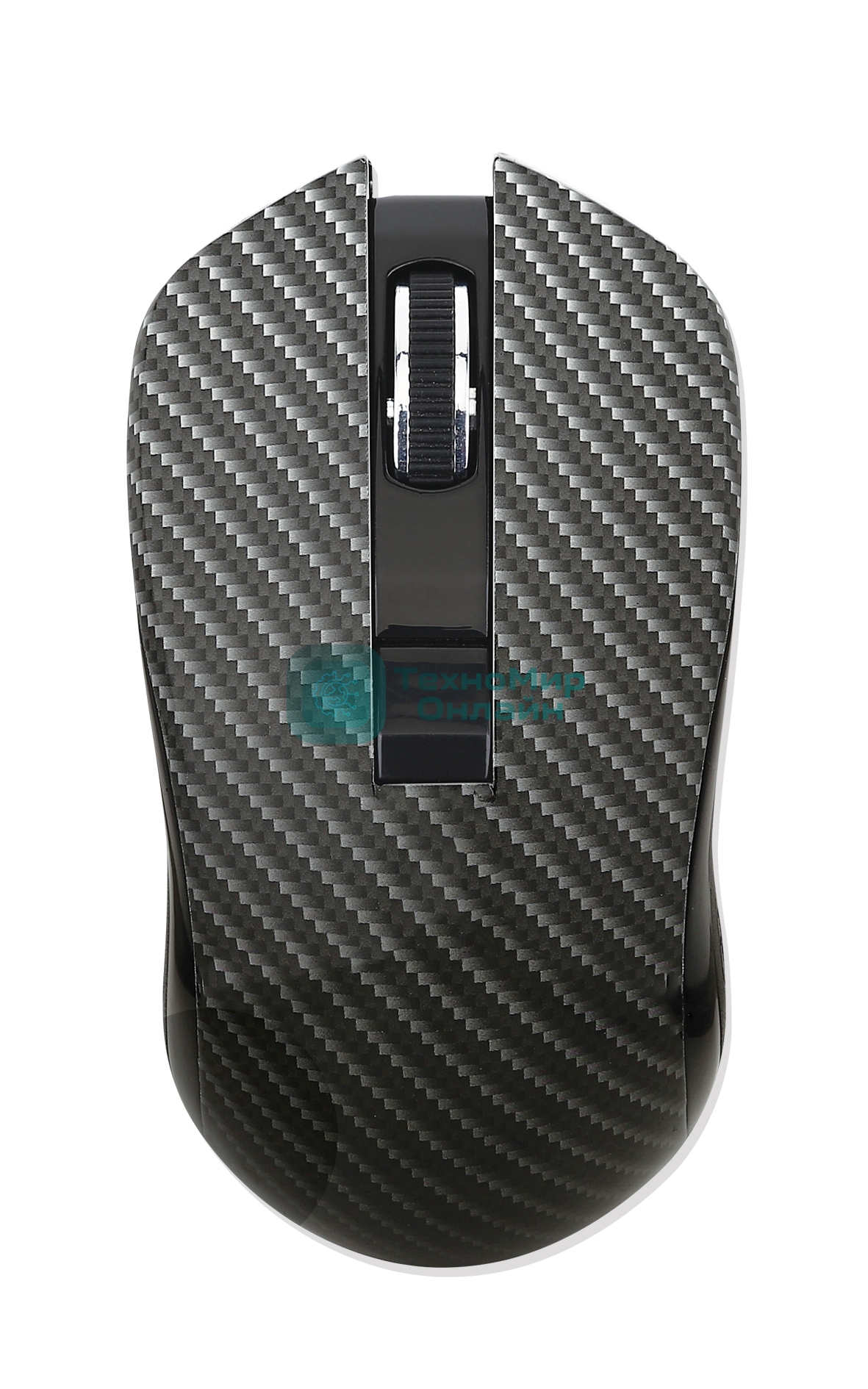 Мышь беспроводная Qumo Kevlar M26 черный, 1600 dpi, радиоканал, USB, кнопки - 4