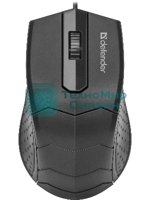 Мышь проводная Defender HIT MB-530 черный, 1000 dpi, USB, кнопки - 3