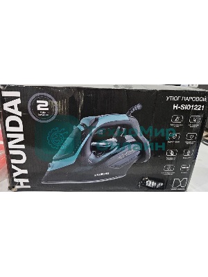 (Поврежденный товар) Утюг Hyundai H-SI01221 3000 Вт черный/зеленый [См.описание!]