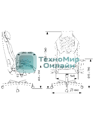 Кресло Knight Neon черный/серебряный, экокожа, 120 кг, механизм качания