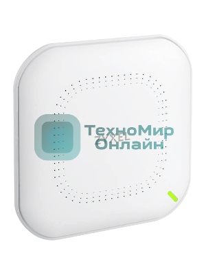 Гибридная точка доступа Zyxel NebulaFlex NWA90AX, WiFi 6, 802.11a/b/g/n/ac/ax (2,4 и 5 ГГц), MU-MIMO, антенны 2x2, до 575+1200 Мбит/с, 1xLAN GE, PoE, защита от 4G/5G, БП в комплекте