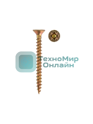 Саморез универсальный Kranz 3х30, желтый цинк, пакет (1000 шт/уп)