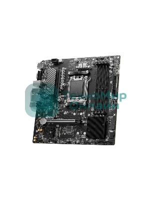 Материнская плата MSI PRO B650M-P, AM5, AMD B650, 4xDDR5, 4xSATA, 2xM.2, 1xPCI-E 4.0 x16, 2xPCI-E 4.0 x1, 1xHDMI, 1xDP, 1xVGA, 1x2.5Gb LAN, 2xUSB 3.2 Gen 1, 2xUSB 3.2 Gen 2, 3x3.5 мм, 7.1, Micro-ATX