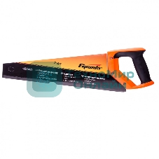 Ножовка по дереву Sparta 450 мм, 7-8 TPI, зуб-2D, каленый зуб, линейка, двухкомпонентная рукоятка