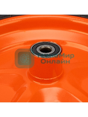 Колесо пневм. Palisad усилен. шина 8PR, 4.00-8 D400мм, подш. внут. диам. 12мм, длина оси 90 мм