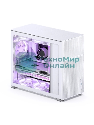 Компьютерный корпус без блока питания Case JONSBO D41 MESH, Midi-Tower, TG, no fan, 1xUSB-A 3.2 + 1xUSB-C 3.2, ATX, mATX белый