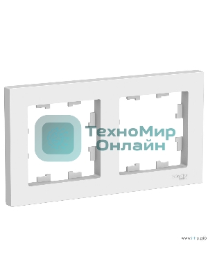 Рамка Schneider-electric AtlasDesign 2-постовая, универсальная, белый