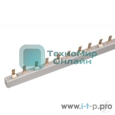 Шина IEK YNS21-1-063-22-12 соединительная типа PIN (12 штырей) 1Р 63А 22 см IEK