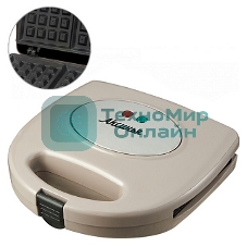 Вафельница Аксинья ВЕНСКАЯ КС-5002 бежевый, 800Вт, антипригар. покрытие