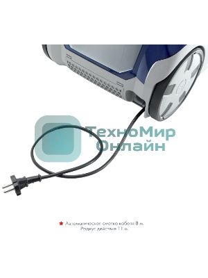 Моющий пылесос Thomas TWIN XT 788565, черный/синий, 325/1700 Вт, уборка влажная/сухая/сбор жидкости, пылесборник контейнер 2.6 л