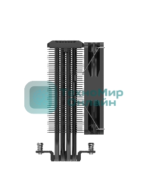 Кулер PCCooler Paladin EX400 черный 120мм алюминий+медь 1800rpm 28.6db 4-pin 180W 157мм
