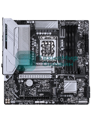 Материнская плата Gigabyte B860M GAMING X WIFI6E, LGA 1851, Intel B860, 4xDDR5, 4xSATA, 3xM.2, 1xPCIe 5.0 x16, 2xPCIe 4.0 x16, 1xHDMI, 1xDP, 1x 2.5Gb LAN, 4xUSB-A 2.0, 2xUSB-A 3.2 Gen 1, 1xUSB-C 3.2 Gen 2, 7.1, 3x3.5 мм, 3xARGb, 4xRGb, mATX