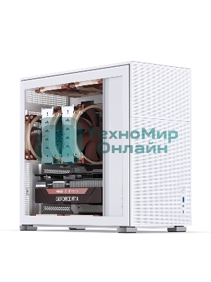 Компьютерный корпус без блока питания Case JONSBO D41 MESH, Midi-Tower, TG, no fan, 1xUSB-A 3.2 + 1xUSB-C 3.2, ATX, mATX белый