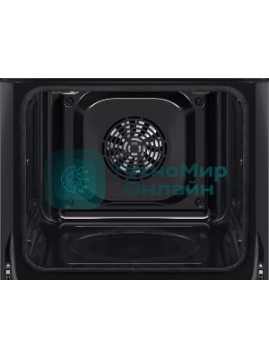 Встраиваемый духовой шкаф Electrolux COF6P76BX, Духовой шкаф электрический с конвекцией, объем 65 л, утапливаемые переключатели, 9 режимов, автопрограммы, очистка пиролитическая, 3 стекла в дверце, направляющие проволочные + телескопические (1 уровень)