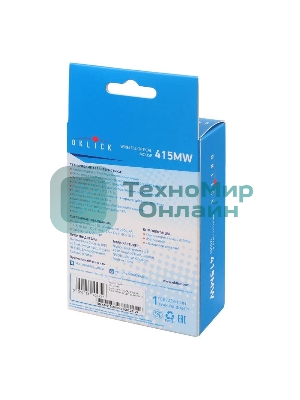 Мышь беспроводная Oklick 415MW черный, 1600 dpi, радиоканал, USB, кнопки - 4