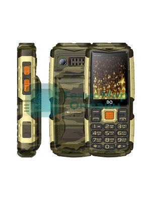 Мобильный телефон BQ-2430 Tank Power камуфляж/золотистый