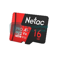 Флеш карта NeTac MicroSD card P500 Extreme Pro 16Gb, retail version w/SD adapter