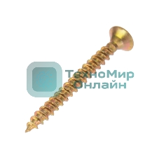 Саморез универсальный Kranz 3х30, желтый цинк, пакет (1000 шт/уп)