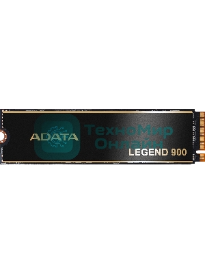 Накопитель SSD ADATA LEGEND 900, 1Tb, PCIe 4.0 x4, M.2 2280, NVMe, R/W 7000/4700, с радиатором