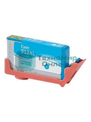 Картридж струйный Sakura 3YL81AE (№912XL Cyan) для HP, голубой, 10,5 мл., 825 к.