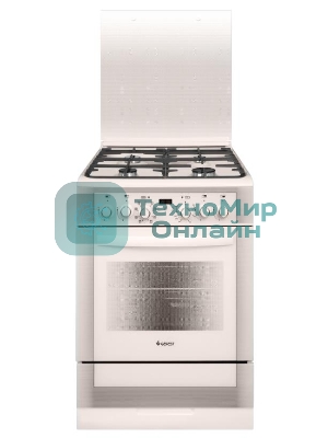 Плита комбинированная Gefest ПГЭ 6302-04 0267 бежевый, конфорок 4 газовых, духовка 55 л, 60 см x 85 см x 60 см