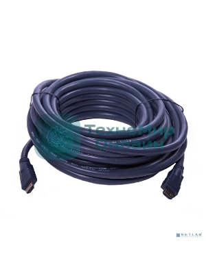Кабель HDMI CP-HM-HM-10M Wize, 10 м, v.2.0, K-Lock, soft cable, 19M/19M, позол.разъемы, экран, темно-серый, пакет