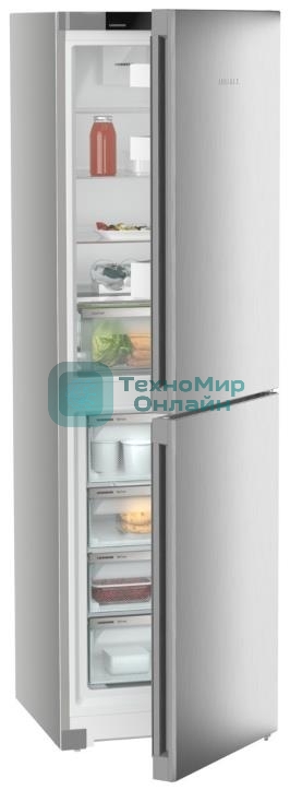Холодильник Liebherr CNsfd 5704-22 001 серебристый двухкамерный 225/123л морозилка снизу