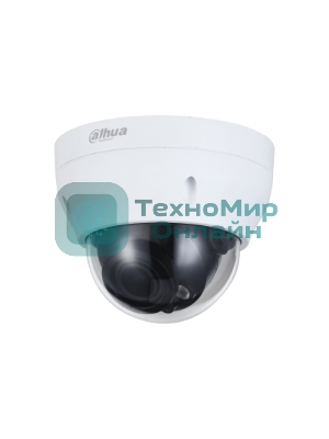 Уличная купольная IP-видеокамера Dahua 2Мп; 1/2.8” CMOS; моторизованный объектив 2.8~12 мм; механический ИК-фильтр; чувствительность 0.008лк@F1.7; сжатие: H.265+, H.265, H.264+, H.264, MJPEG; 2 потока