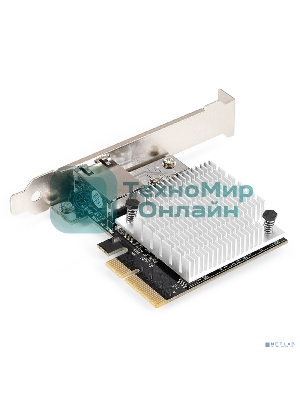 Сетевой адаптер ExeGate EXE-107S (PCI-E x4 v3.0, 1xRJ45, UTP 100Mbps/1000Mbps/2.5Gbps/10Gbps Marvell AQC107S)