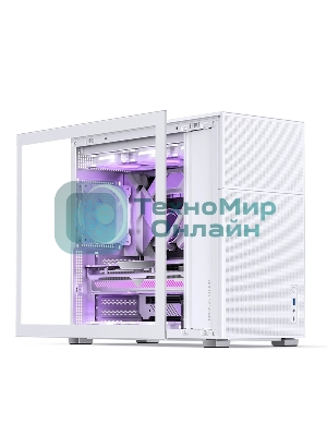 Компьютерный корпус без блока питания Case JONSBO D41 MESH, Midi-Tower, TG, no fan, 1xUSB-A 3.2 + 1xUSB-C 3.2, ATX, mATX белый