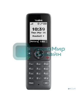 Беспроводная телефонная IP-DECT-система YEALINK W71P (база W70B+трубка W71H) до 10 SIP-аккаунтов, до 10 трубок на базу, до 20 вызовов, шт