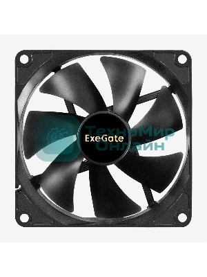 Вентилятор 12В DC ExeGate ExtraSilent ES14025B2P (140x140x25 мм, 2-Ball (двойной шарикоподшипник), 2pin, 1000RPM, 19dBA)