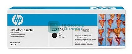 Картридж лазерный HP CC530A черный для LJ CP2025/CM2320 3500 стр.