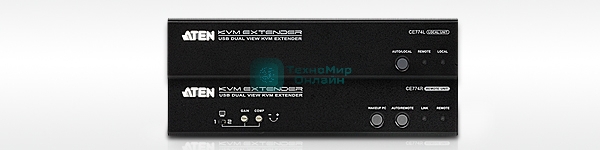 USB DUAL VIEW KVM EXTENDER W/EU ADP.