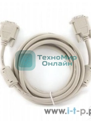 Кабель DVI-D single link Gembird, 3м, 19M/19M экран, феррит.кольца, пакет