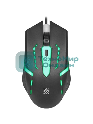 Мышь проводная Defender Flash MB-600L черный, 1200 dpi, USB, кнопки - 4