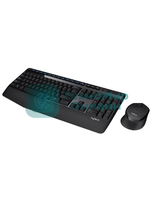 Комплект клавиатура+мышь Logitech MK345 беспроводной, USB, 1000 DPI, чёрный/серый