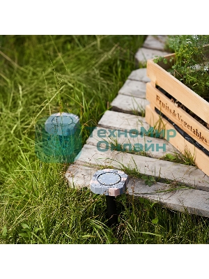 Набор отпугивателей кротов с садовым фонариком (R20*2 камень) Rexant