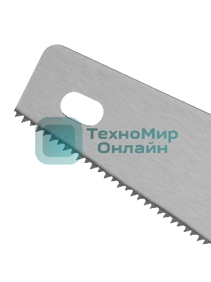 Ножовка по дереву Sparta 500 мм, 7-8 TPI, зуб-2D, каленый зуб, линейка, двухкомпонентная рукоятка