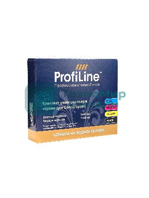 Комплект ун-ных чернил для принтеров Canon/Epson, Black/Cyan/Magenta/Yellow 4x40 мл водн ProfiLine