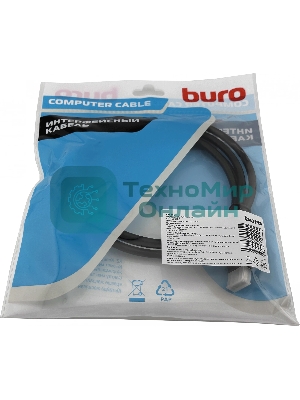 Кабель аудио-видео Buro DisplayPort (m)/DisplayPort (m) 1.5м. черный