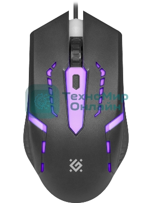 Мышь проводная Defender Flash MB-600L черный, 1200 dpi, USB, кнопки - 4