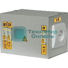 Ящик с понижающим трансформатором ЯТП 0.25 220/36B (3 авт. выкл.) IEK MTT13-036-0250