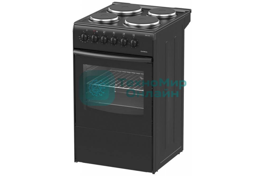 Плита электрическая Darina S EM 341 404 At антрацит/черный, конфорок 4 шт, духовка 50 л, 50 см x 85 см x 56 см