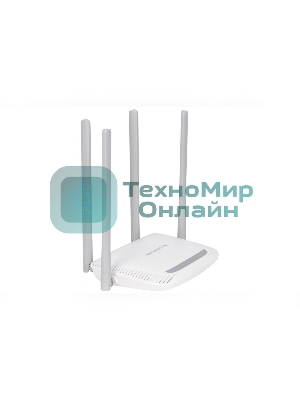 Беспроводный маршрутизатор Mercusys MW325R, 300 Мбит/с,4 порта 100 Мбит/с, 4 фиксированных антенны