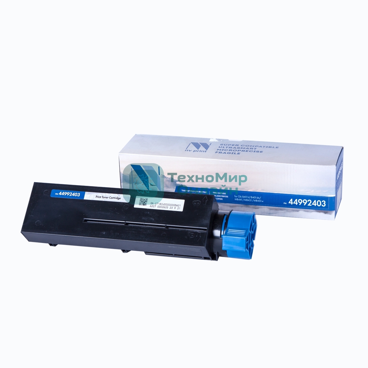 Картридж NVPrint совместимый Oki 44992403 для B401d/B401dn/MB441/MB451/MB451w (1500k)