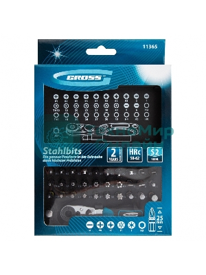 Набор бит Gross 11365 1-4