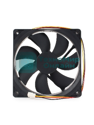 Вентилятор для корпуса Gembird черный, 120 мм, 2000 об/мин, 38 дБ, 3 pin