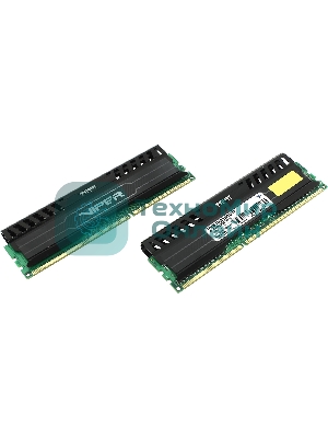 Оперативная память Patriot Viper 3, DDR3, 16GB (2x8 GB), 1600 MHz, CL10, DIMM, радиатор, черный