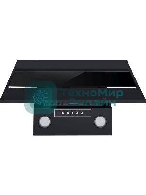 Вытяжка каминная Maunfeld Bridge 60 нержавеющая сталь/черное стекло, 60 см, 850 куб. м/ч, 51 дБ